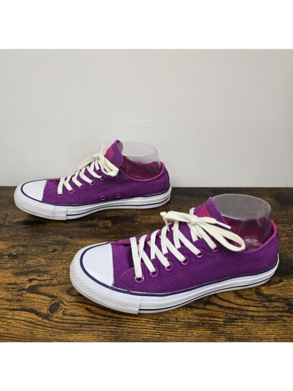 Converse All Star Shoes Womens Size 8 Mens 5.5 Canvas Lace Up Sneakers Purple - Picture 3 of 8